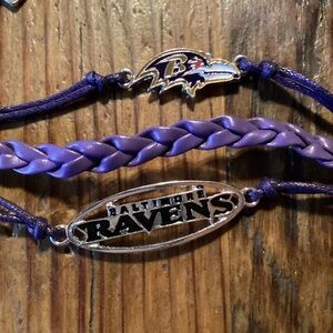 Ashley Bridget Ravens Football Bracelet - adjustable fit